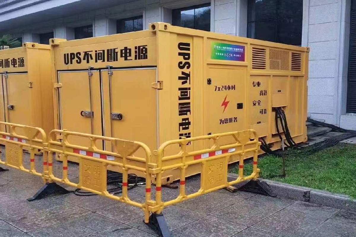 长丰发电机租赁施工现场