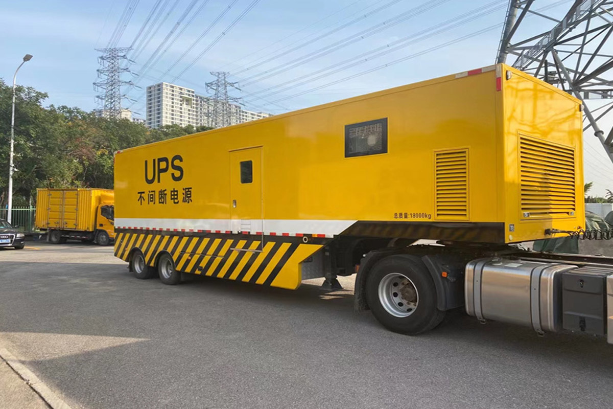长丰发电机租赁施工现场