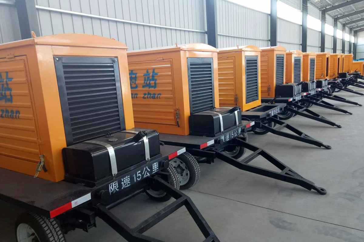 长丰发电机租赁施工现场